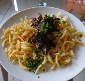 Birkenpilze mit Spätzle; Foto Barbara 26.9.24